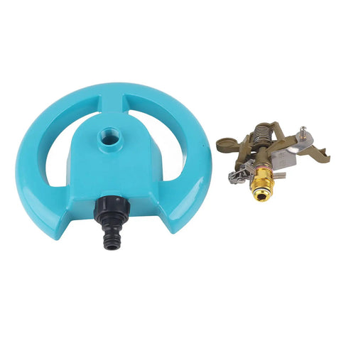 Alloy Base Garden Sprayer with wide spray range, 21cm diameter, visible alloy base and plastic parts, easy setup for yard care