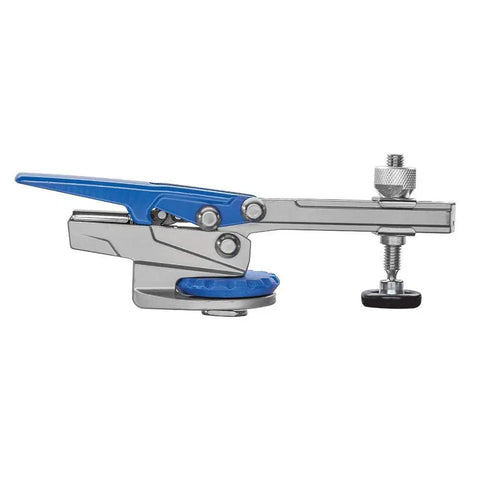Auto Lock T Track Clamp For Woodworking Adjustable Hold Down Clamp With Set Screw 360 Degree Pivot Heavy Duty Metal T Track Stop