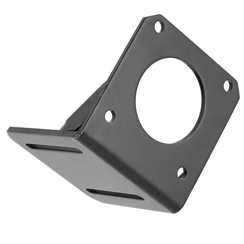 Sturdy Stepper Motor Mounting Bracket for NEMA23 With Stainless Steel Black Finish 6.8 by 6.8 by 6.5 cm 57 Motor Holder