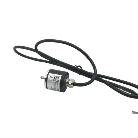 Ultra Compact GHS30 Open Collector NPN Output Rotary Encoder With 4mm Shaft, 100 To 1024 Pulses Per Revolution, 500 PPR, Built For Tight Spaces, Dope For DIY Robotic Projects And Precise Motion Sensing. black rotary encoder with cable and 4mm shaft