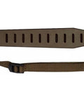 Non-Slip Shock-Absorbing Gun Sling For Rifles And Shotguns, brown, showing durable, weather-resistant shoulder strap.