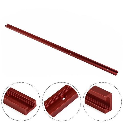 Red Pro Grade Aluminum T Track Miter Jig Fixture For Woodworking Routers Table Saws And Band Saws 300 To 600 Mm Adjustable T Slot Kit