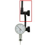 8mm Dial Indicator Holder And Centering Stand For Machinists Half Round Test Dial Indicator Support For Pro Grade Precision Measurement In Workshop High Quality Alignment Tool For Machining Setup, black steel rod with dial gauge