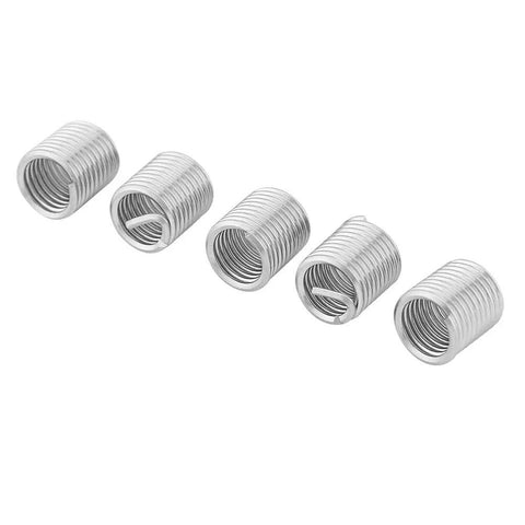 100 Pack Stainless Steel Helical Thread Inserts M8 X 1.25 2D Length For Helicoil Repair, SS304 Coil Wire Inserts For Damaged Threads