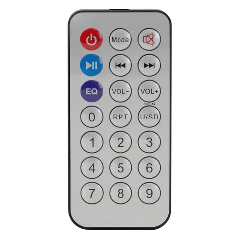Remote control for 60W 7 Channel Bluetooth Mixer Amplifier With USB TF Card Remote Control XLR And 1/4 TS And RCA Inputs 70V 100V 4-16 Ohm Output