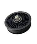 Heavy Duty Engine Drive Belt Idler Pulley For BMW F20 F30 E60 E65 E90 And FAW Cars shown from the side, durable plastic material.