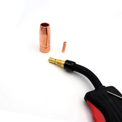 MIG Welding Gun 100A 8 Ft Replacement Torch For Chicago Electric Stinger Welder 130EN 160EN 180EN with copper tips visible