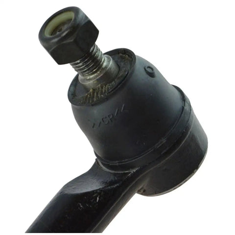Heavy Duty Front Tie Rod End Fits Toyota Sienna 2004 Through 2010 Pregreased Rust Resistant Coated Steel bolt on steering part close-up.