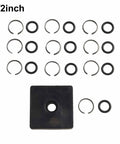 Ten Piece Half Inch Wrench Retainer Ring Kit With O Rings And Anvil Install Tool for square drive sockets displayed.