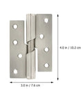 Automatic Door Closing Hinge With Lifting Mechanism Stainless Steel Self Closing Hinge Pair 3x4 inch Silver Finish