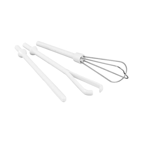 Portable Mini Mixer With Four Attachments For Beating Eggs Whipping Cream Mixing Dressings And Frothing Drinks Lightweight Easy To Use