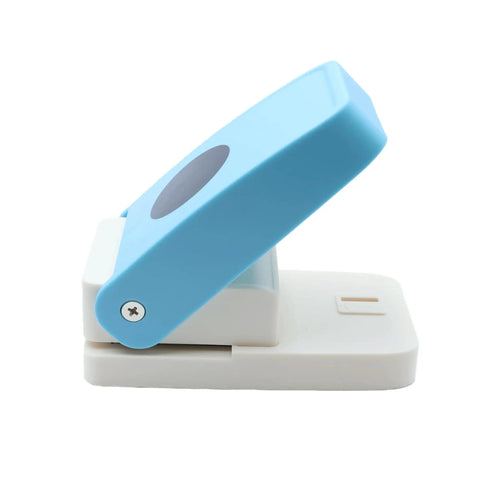 Side view of candy color circle punch 1.5 inch lever round punch for scrapbooking and card making, 38mm hole punch for crafting.