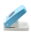 Side view of a 1 Inch Circle Punch Round Craft Lever Handheld Tool For Scrapbooking Cards And Paper Crafting With Dope Candy Color