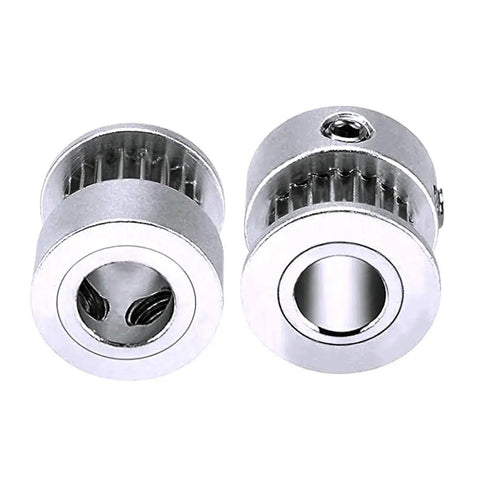 Set Of 5 GT2 20 Tooth Aluminum Timing Pulleys 6.35mm Bore For 6mm Belts Synchronous Wheel For RepRap Prusa I3 3D Printers
