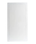 No Sweat Flush Or Surface Mount Wall Access Panel With Uv Resistant Finish heavy duty frame, 14 by 29 inch, flat white surface.