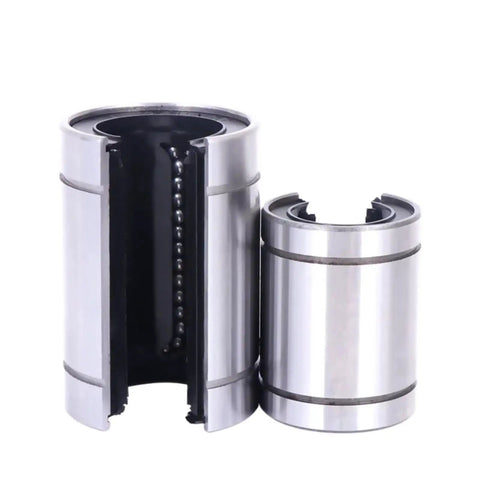 Linear Motion Bearing LM8U-OP Series For 3D Printer And CNC Projects, Slick Low Friction Guide Rails For Smooth, No Fuss Install, 12 16 20 25 30 35 40 50 60mm, Durable Build For Long-Lasting Performance. Open linear bearing with steel housing and ball cage for 3D printer CNC rails