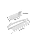 5 Pack Invisible Childproof Drawer Locks For Cabinets And Furniture with size dimensions, adhesive latch detail.