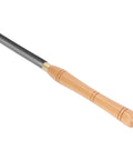 Wood lathe turning chisel with beech wood handle and steel blade