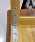 Heavy Duty 270 Degree Marine Strap Hinges Set Lokatall 10Pcs installed on wooden furniture corner