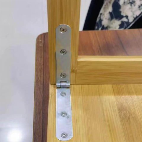 Heavy Duty 270 Degree Marine Strap Hinges Set Lokatall 10Pcs installed on wooden furniture corner