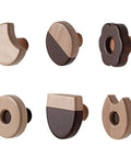 Wooden Cookie Wall Hooks Self Adhesive Coat Rack Top Shelf Home Decor Sick Stick On Hangers Hit The Mark For Kids Room Organizer And Entryway Real Deal Storage showing six decorative cookie-shaped hooks.