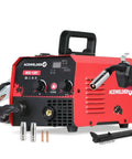 Acewelders Super Cool 130A Gasless Flux Core Mig Welder, Super Easy Igbt Portable Synergy Machine with display and accessories.