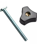 Two Pack M8 T Track Bolts With Knobs And T Slot Clamps For Woodworking Jigs And Fasteners Cast From Lightweight Plastic Easy To Tighten