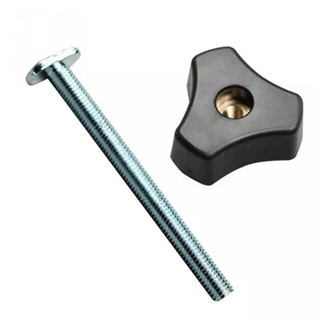 Two Pack M8 T Track Bolts With Knobs And T Slot Clamps For Woodworking Jigs And Fasteners Cast From Lightweight Plastic Easy To Tighten