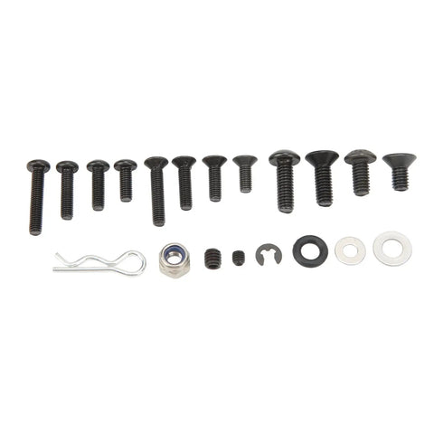 Stainless Steel RC Screw Kit 522 Piece Hardware Set For RC Cars With Individually Packaged Screws Heavy Duty Fasteners For Easy Field Repairs High Strength Torsion Resistant Screws For Durable Builds And Quick Maintenance, black RC screws and washers