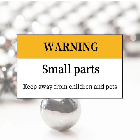 Set Of Twenty Five 0.625 Inch Hardened Chrome Steel Bearing Balls For Precision Machining And DIY Workhorse Projects warning sign
