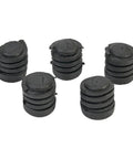Premium Black Rubber Hood Stop Bumpers For Nissan 5-Pack Kit Dampens Engine Noise Reduces Vibration And Protects Metal Contact Weatherproof Cushion Door Seal Buffers Keep Your Ride Chiller Slicker And Quieter., five black rubber hood bumpers for Nissan