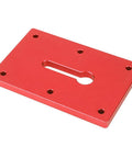 Red plate for Locking Pliers Mounting Plate For Secure Workholding On Your Workbench Heavy Duty Aluminum 6061 Alloy Vise Jig In Red That Keeps Material From Slipping And Lets You Make Precise Cuts With Confidence