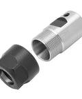Headerbs Er16 Collet Chuck For Lathe Milling Machine With C20 Mount, 40L Length and spiral thread design components displayed.