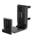 CCJH Sliding Barn Door Bottom Floor Guide With Adjustable Roller U Shape Flexible Flush Design Wall Mounted Black Dual Sided Concealed Pulleys
