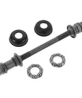 180Mm Rear Bicycle Axle For Mountain Bikes Grey Steel Hub With Ball Bearings Durable Shaft For 26 Inch Wheels Built Tough