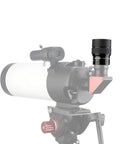 Dope Zoom Telescope Eyepiece 7.2-21.6mm 1.25 Inch FMC Optics mounted on telescope with focusing mechanism visible.