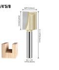 Top Tier 1/4 And 1/2 Inch Shank Slotting Cleaning Bottom Router Bit Set For Precision Woodworking, featuring a 1/4 inch slotting cutter.