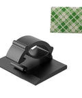 Premium Adhesive Cable Management Clips Super Sticky Backing Clean Pop Off No Damage Wire Cord Organizers For Home Office Desk Tidying Solution Heavy Duty Plastic Holder Gonna Lock In Tight, black clip with sticky backing.
