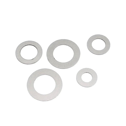 Ultra Thin Flat Washer Set Kit With 1200 Pcs 0.1 0.2 0.3mm Stainless Steel M3 To M20 Gasket Shims For Automotive And Home DIY Repairs, Versatile Fastener Washers, 304 Grade, assorted 304 stainless steel washers