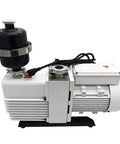 Heavy Duty 2 Stage Rotary Vane Vacuum Pump With 19.2 Cubic Meter Capacity And 1.1 Kilowatt Motor shown from side view spotlighting design.