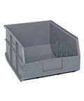 Stackable Shelf Bins Part Organizer Set 14 By 11 By 7 Inches Heavy Duty Plastic Storage Bins Waterproof And Rust Resistant Raised Front Opening