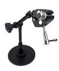 Magnetic Soldering Clamp With 5.5CM Jaw Opening And 360 Degree Rotation Frame showing flexible articulating arms and rugged base.