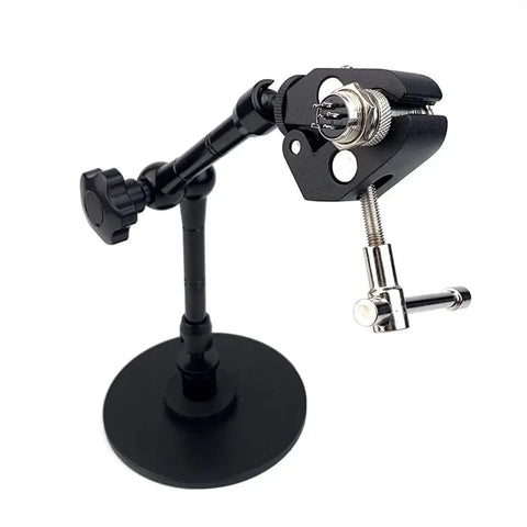 Magnetic Soldering Clamp With 5.5CM Jaw Opening And 360 Degree Rotation Frame showing flexible articulating arms and rugged base.
