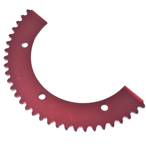 Beefy 35 Tooth Chain Sprocket For Predator 196cc 212cc 100cc Mini Bike Go Kart Drop In Fit, red metal with 6 holes