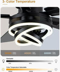 Smooth Operator 52 Inch Black Modern Chandelier Ceiling Fan Featuring Smart App Control And Barn Wood Blades with adjustable color temperature settings.
