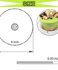 Level Up Your Baking Game With This Nifty 8 Inch Acrylic Cookie Decorating Turntable Kit Featuring Six Sturdy Brushes And Six Precision Scribe Tools For Flawless Icing And Sugar Craft Designs, 8 inch size illustration.