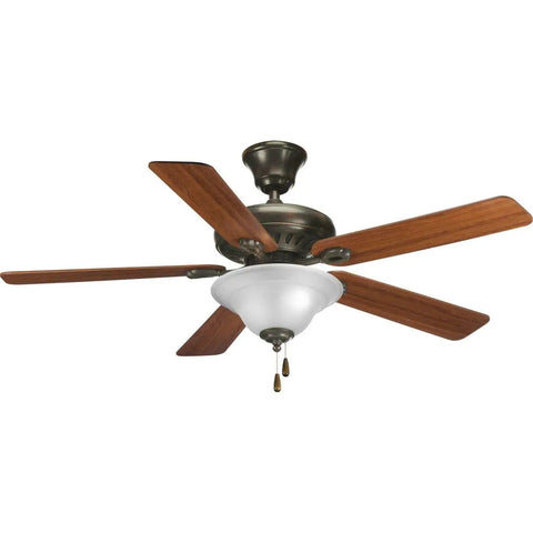 Signature 52 Inch Five Blade Ceiling Fan With Reversible 153 X 18 Motor In Antique Bronze Finish, Dope Modern Look For Any Room