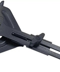Super Durable Adjustable Edge Guide Fence Jig For Woodworking Routers Quick Attach Slide System shown from the top.