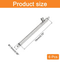 Heavy Six Pack Stainless Steel Watch Spring Bars 1.5 X 19mm product size with measurements and details for quick swaps.