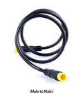 Top Tier 3 Pin Ebike Extension Cable Extender For Bafang Throttle And Brake Sensors 57cm Long Wire With Pure Copper Cores Gold Plated Contacts Built Tough, male to male